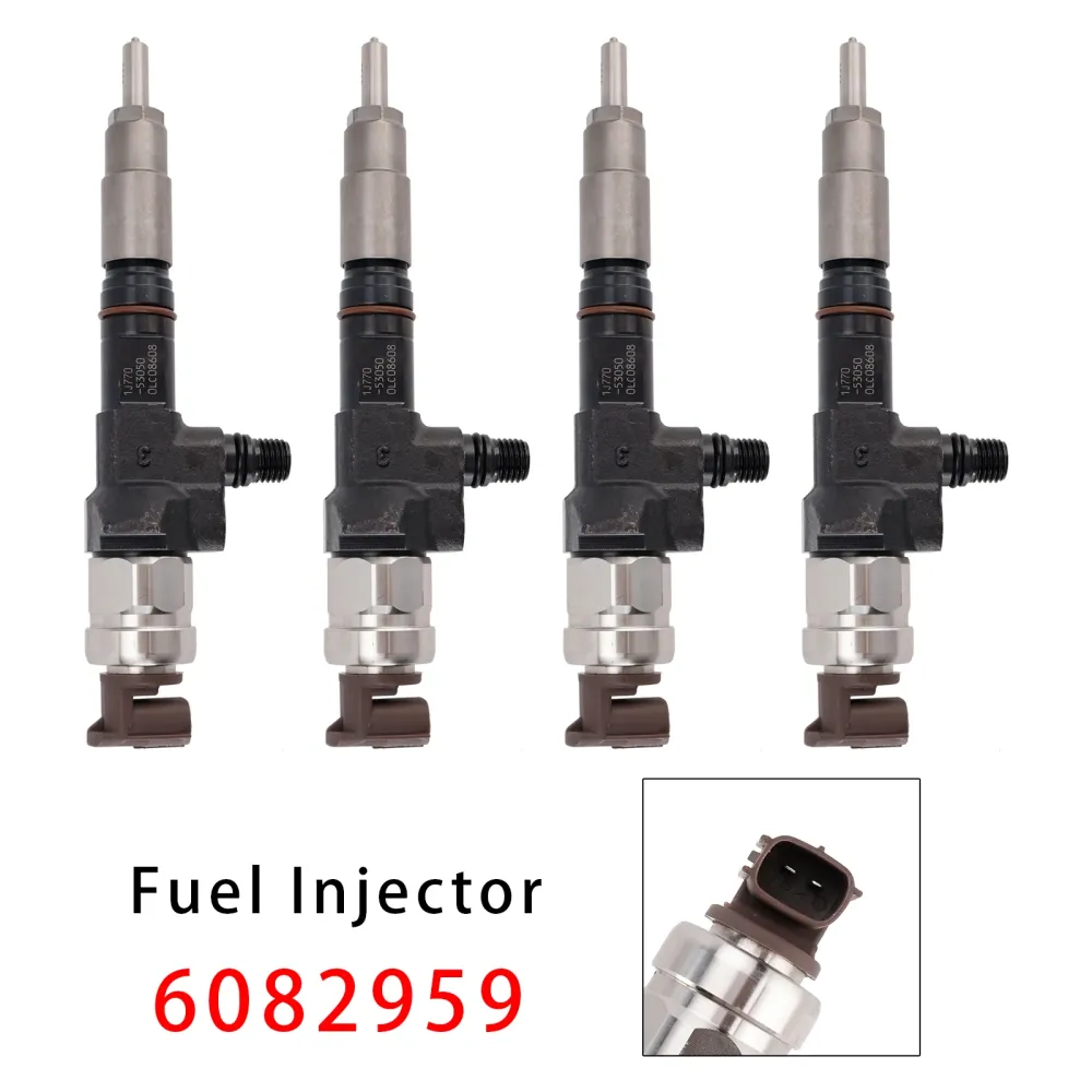 Fit Caterpillar CAT Multi Terrain Loader 257D 257D3 277D 287D 4PCS Fuel Injector C3.3B Engine 608-2959
