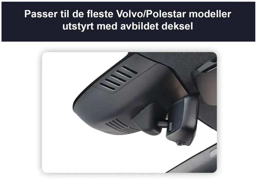 FITCAMX Integrert 4K Dashcam (foran)