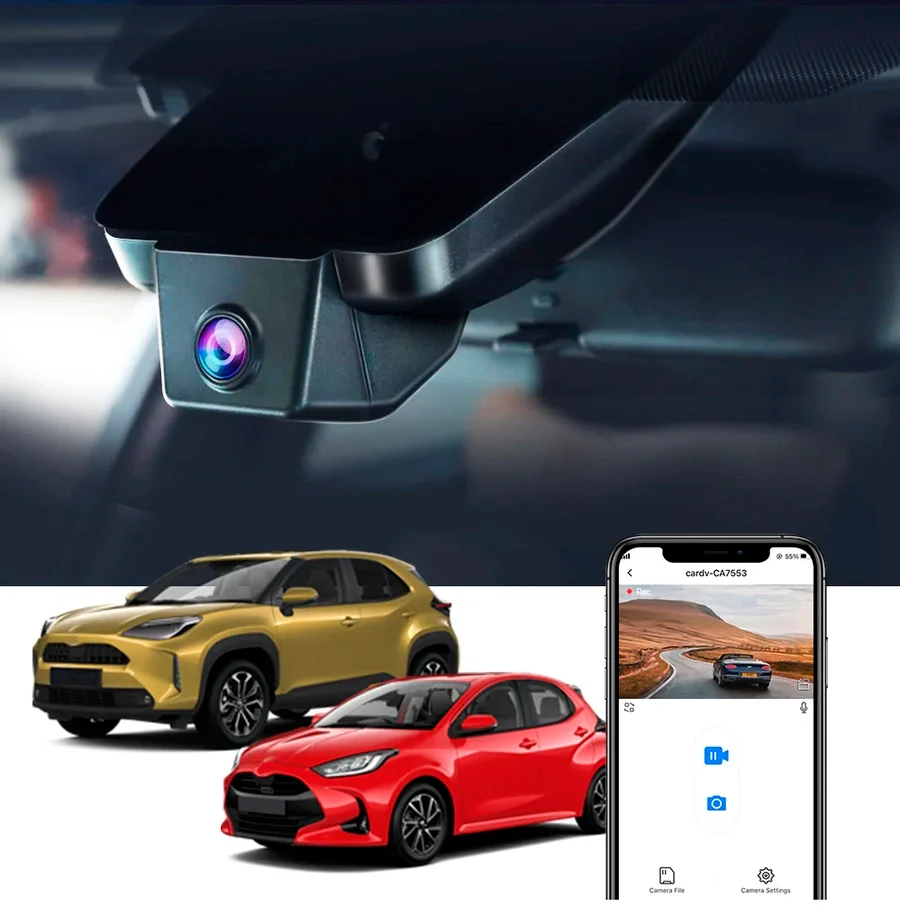 FITCAMX Integrert 4K Dashcam (foran)