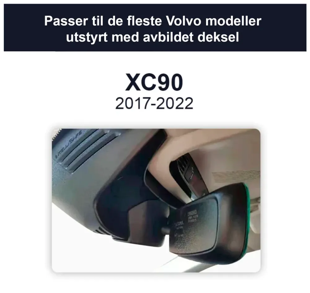 FITCAMX Integrert 4K Dashcam (foran+bak)
