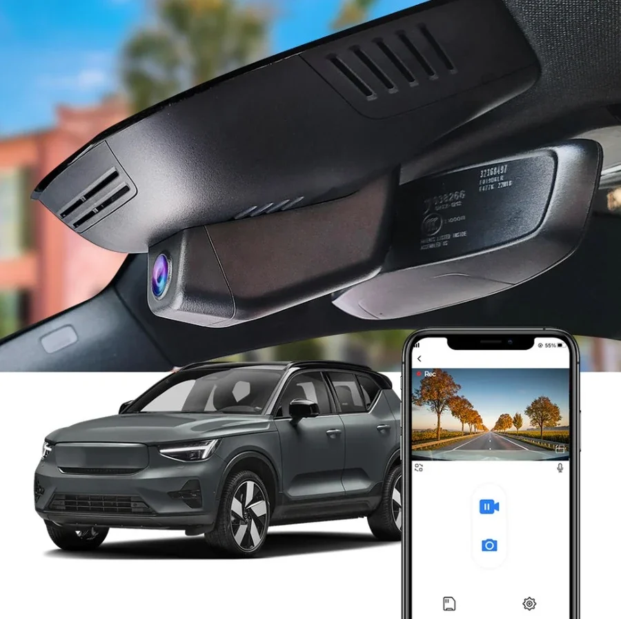 FITCAMX Integrert 4K Dashcam (foran+bak)