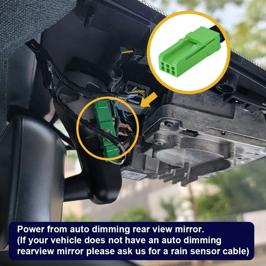 FITCAMX Integrert 4K Dashcam (foran+bak)