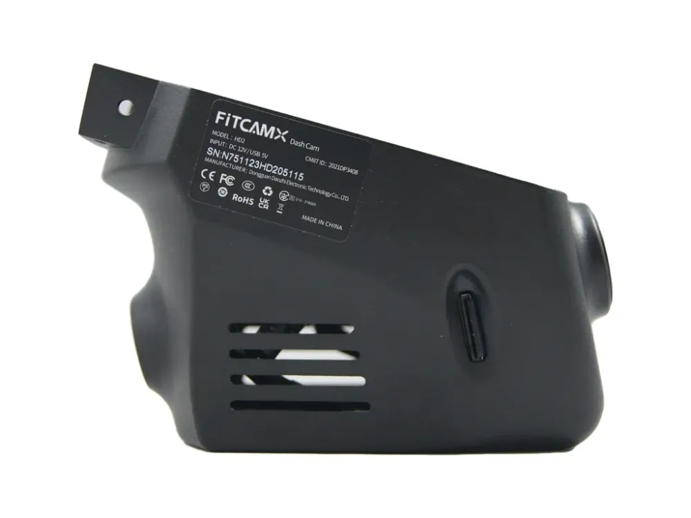FITCAMX Integrert 4K Dashcam (foran+bak)