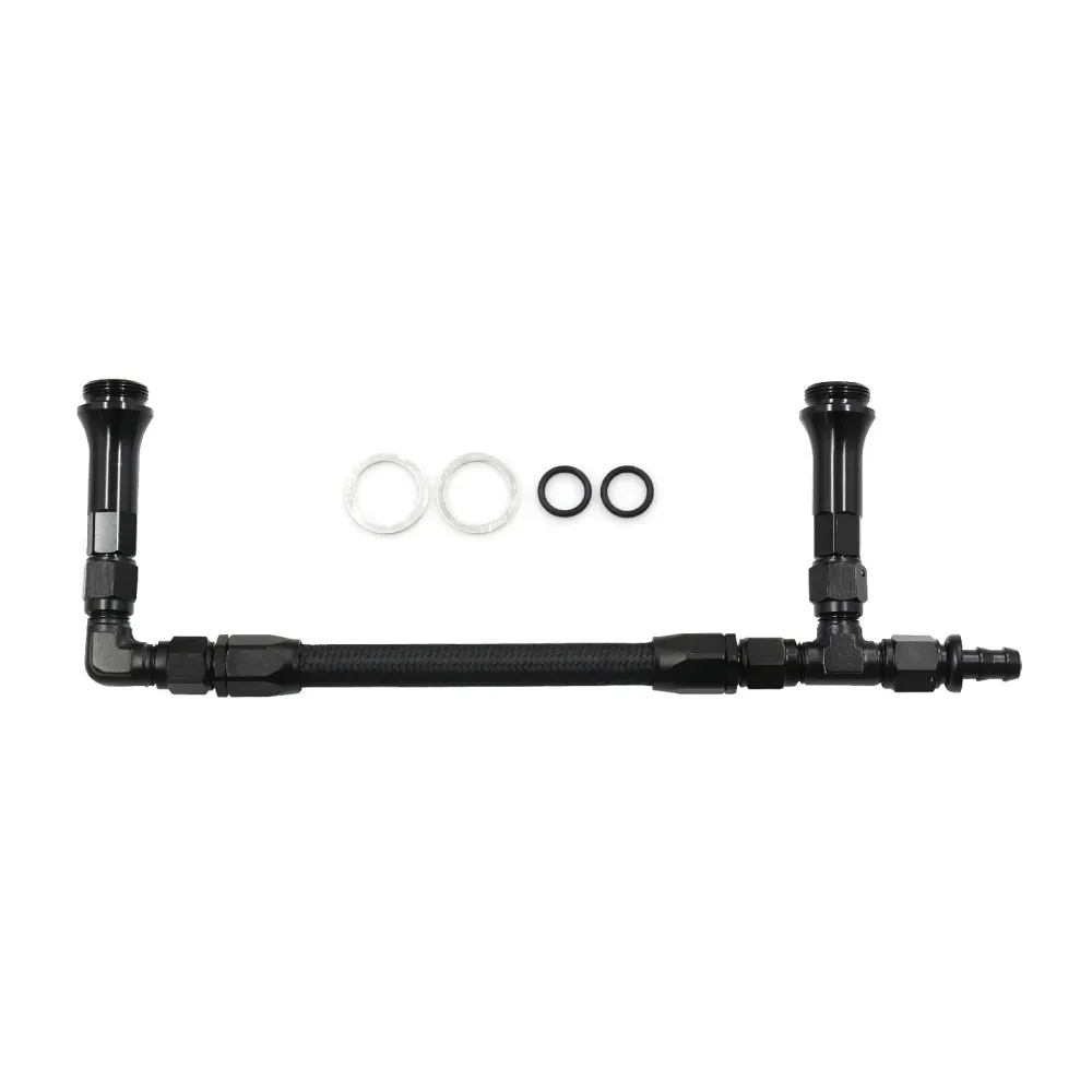 Flettet An6 Dual Feed Carb Fuel Line Double Pump 4150 Holley Carburetor