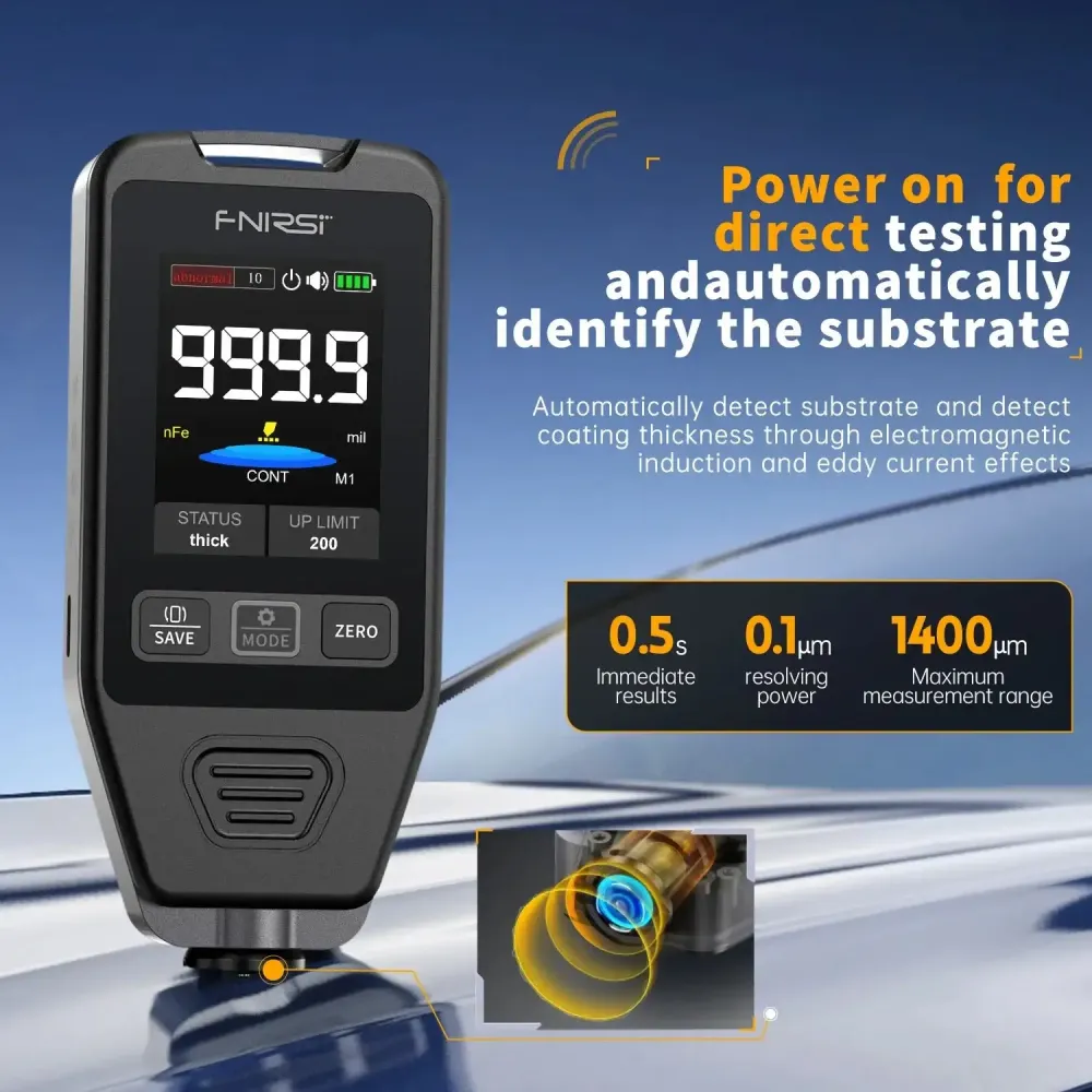 Fnirsi Ctg-20 Car Paint Thickness Gauge 0-1400um Coating