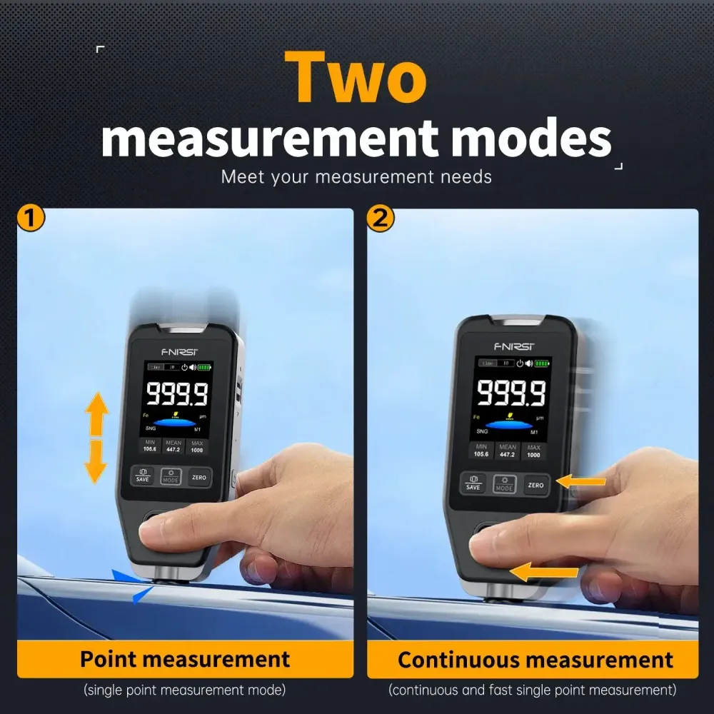 Fnirsi Ctg-20 Car Paint Thickness Gauge 0-1400um Coating
