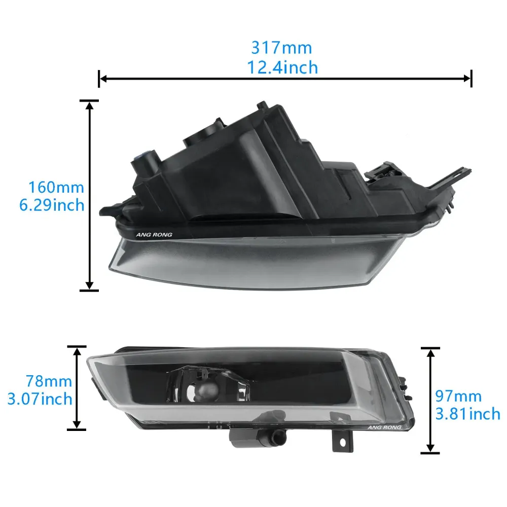 Fog Light Assembly BMW 1 Series E81/E87 Right Front Direct Replacement No Bulb H11 Required