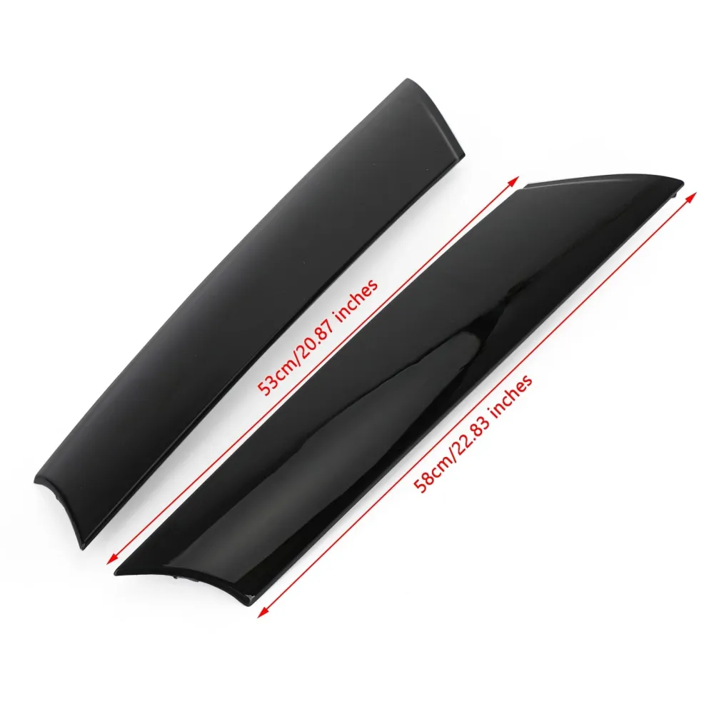 2x foran en søyle svart frontrute Post trims 51137272583/84 Fit Mini R55 R56 51137272583/84 generisk