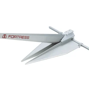 Fortress, Rustfrit Anker med Mudpalm Kit, Justerbare Blade 32°/45° (1stk) – Vægt: 31,35 KGS FX-125