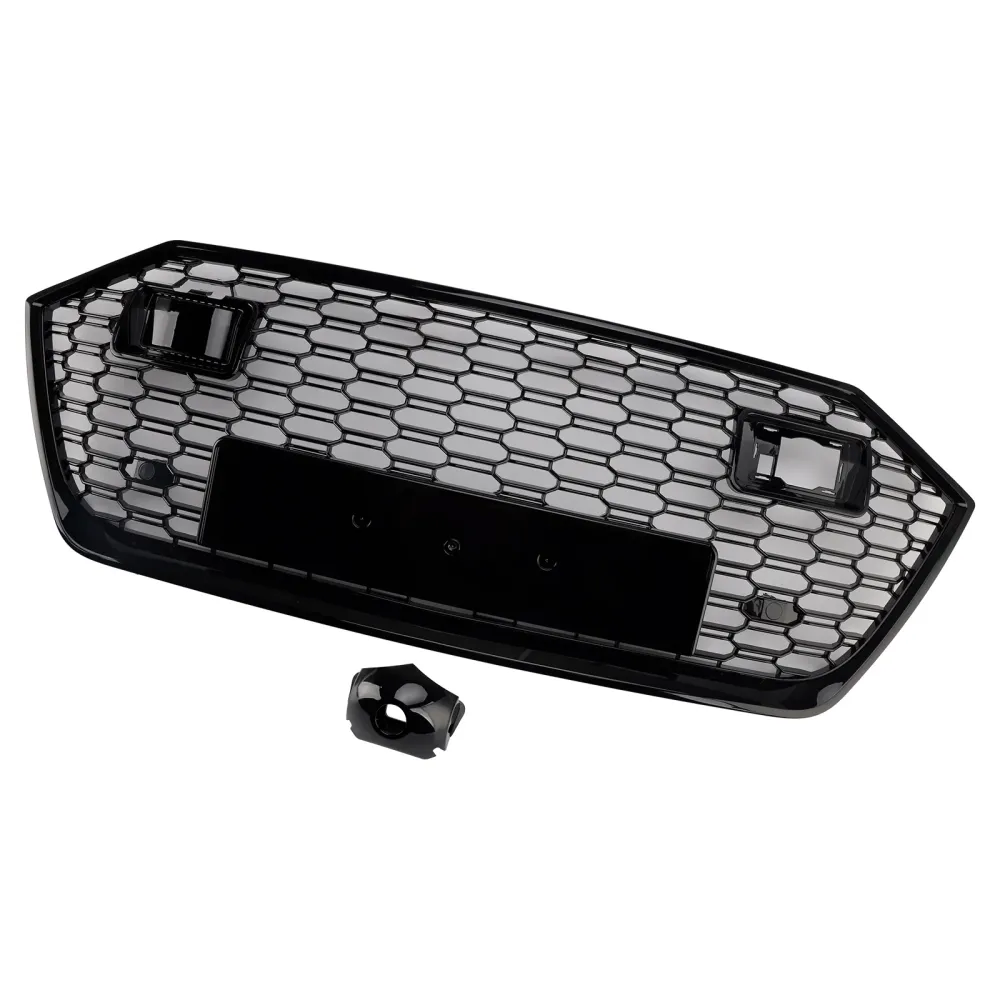 Front Bumper Grille Grill Fit Audi A7 C8 S7 2019-2024 W/ACC Black