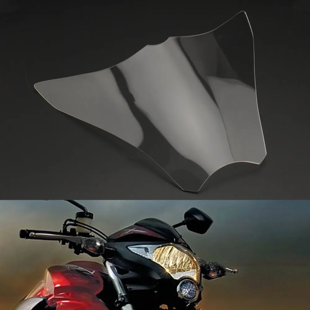 Front frontlys linsevern beskyttelseslamplinsen passer honda cb1000r 08-17 røyk generisk