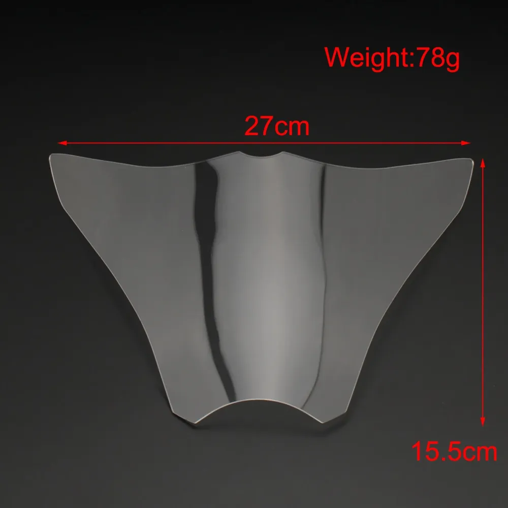 Front frontlys linsevern beskyttelseslamplinsen passer honda cb1000r 08-17 røyk generisk