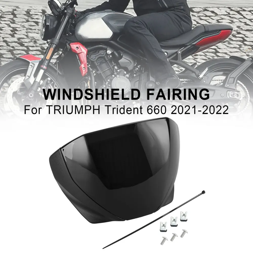 Front Screen Windshield Fairing Windscreen Deflektor Trident 660 2021+ generisk