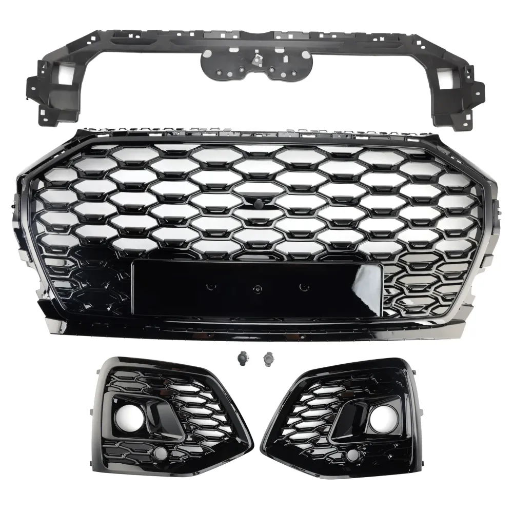 Frontfangergrill med honningkake-grill & Tåkelysdeksel passer til Audi Q5 2021-2025