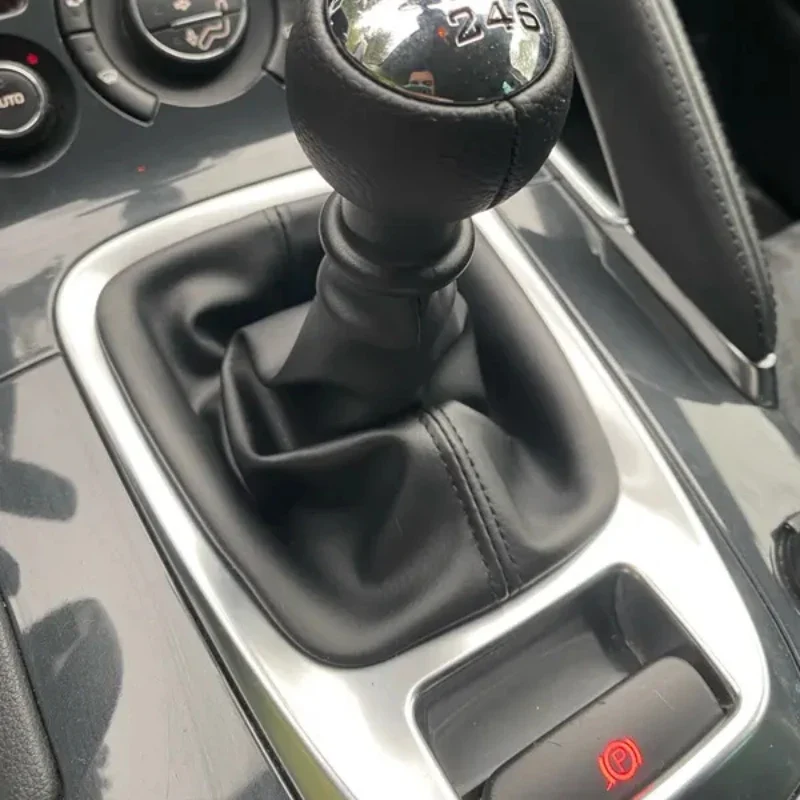 Gear Knob Gaiter Boot Case Peugeot 206 PU Leather Universal Fit Easy Install