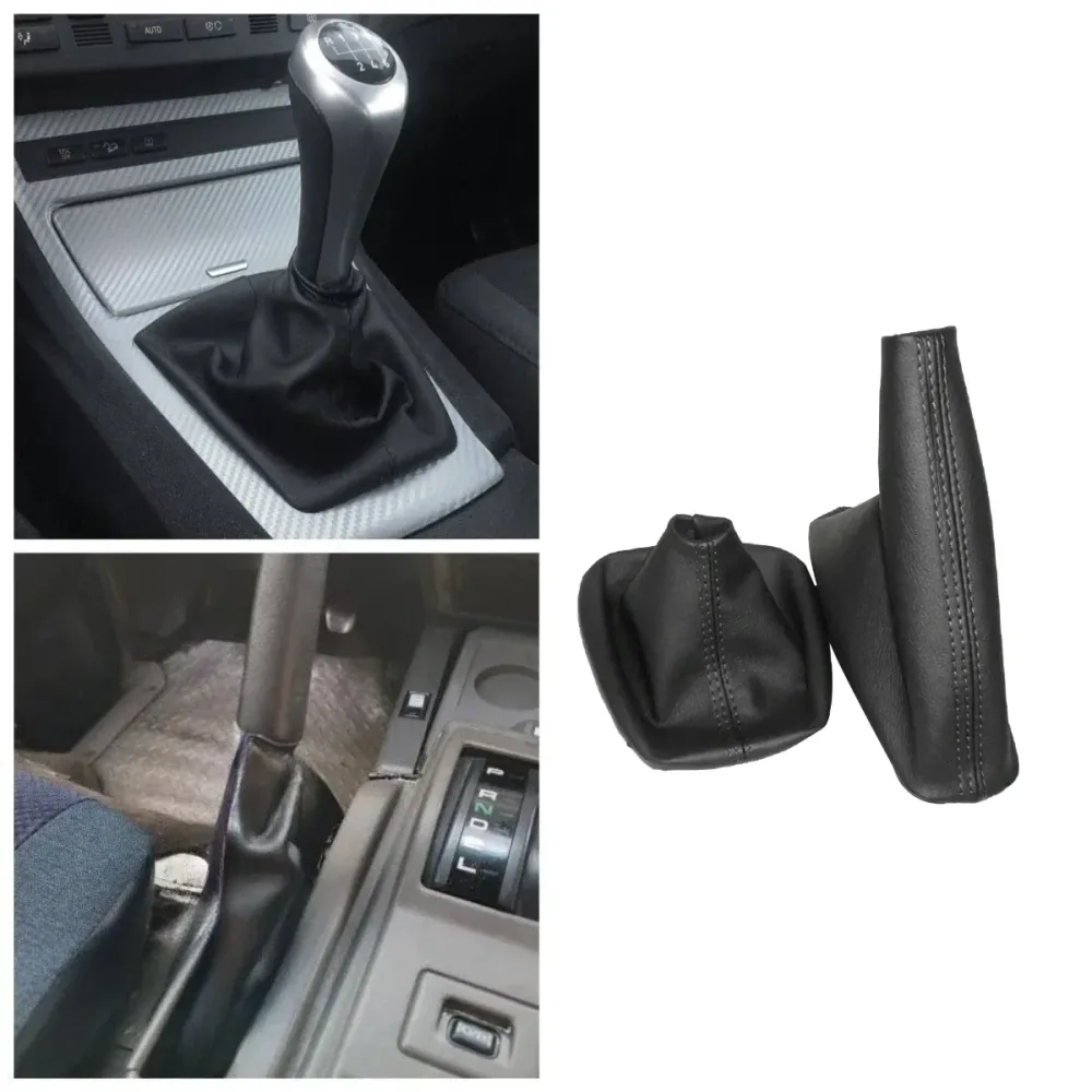 Gear Shift Dust Cover BMW E46 E36 M3, Black PU Leather, Interior Trim Accessory