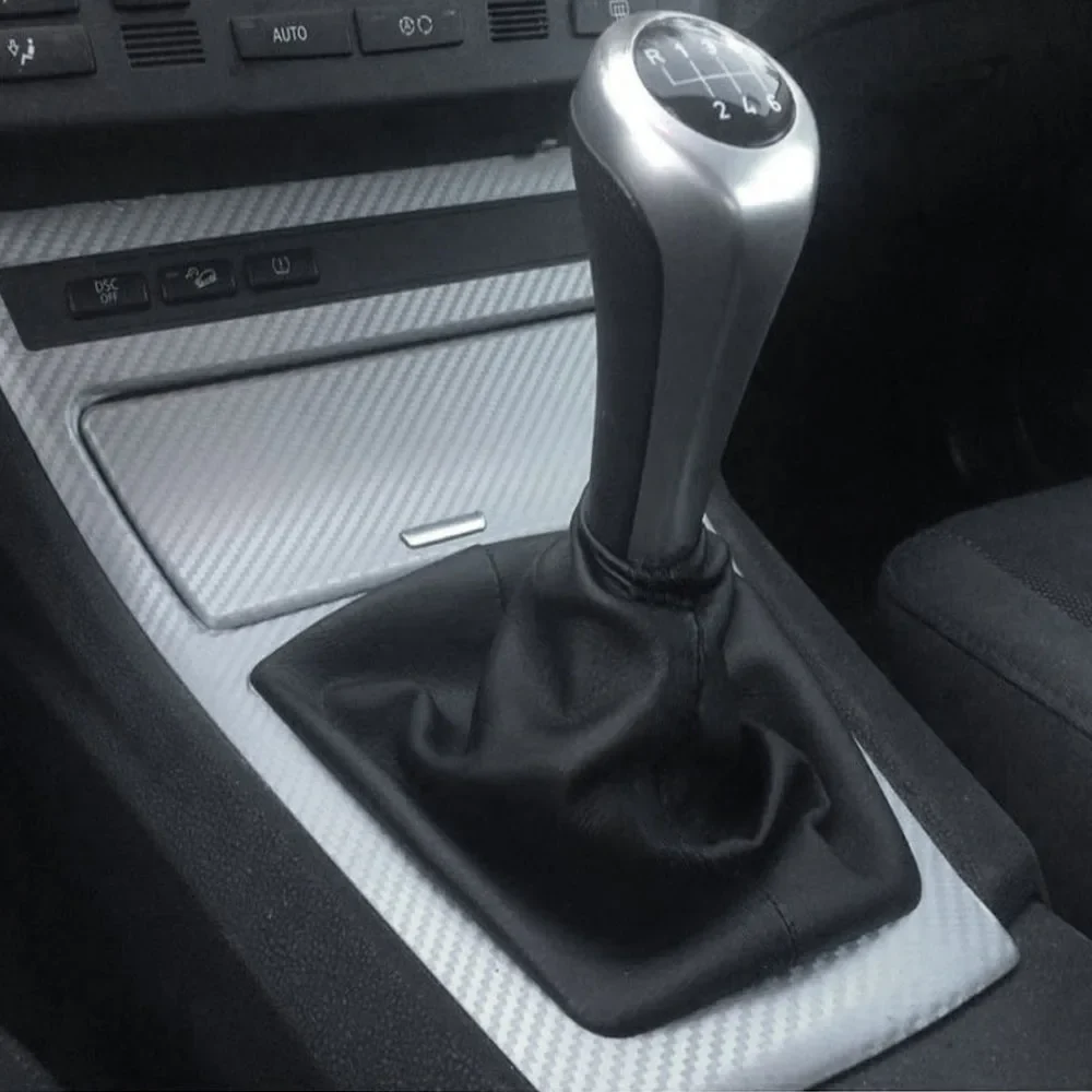 Gear Shift Dust Cover BMW E46 E36 M3, Black PU Leather, Interior Trim Accessory
