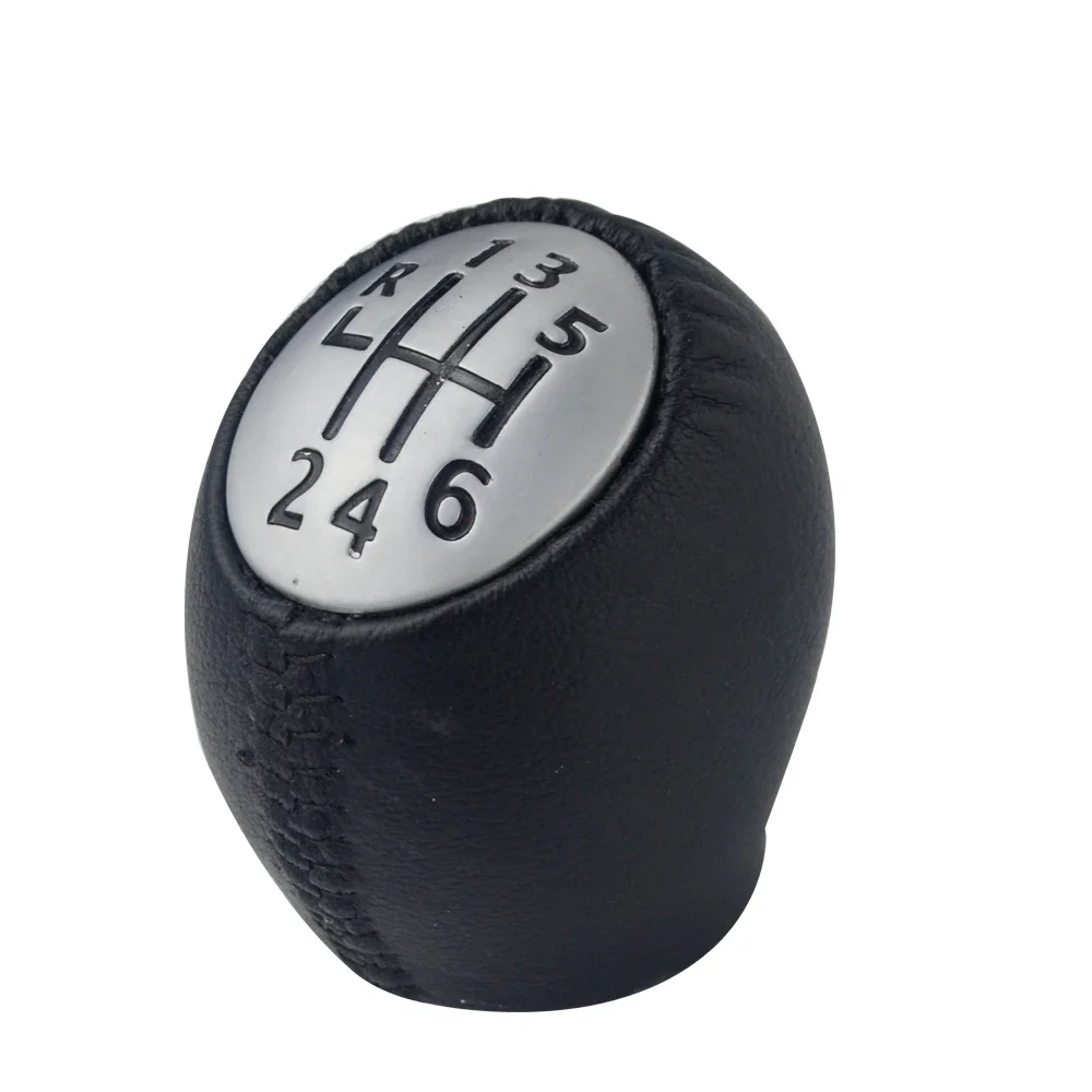Gear Shift Knob Leather 6-Speed Renault Megane Scenic Laguna Espace Master, Compatible Opel and Vauxhall