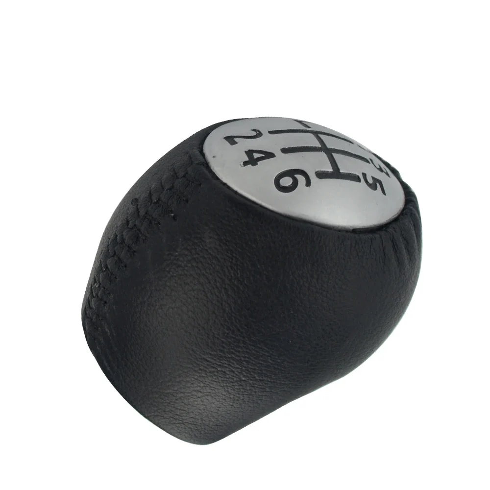 Gear Shift Knob Leather 6-Speed Renault Megane Scenic Laguna Espace Master, Compatible Opel and Vauxhall