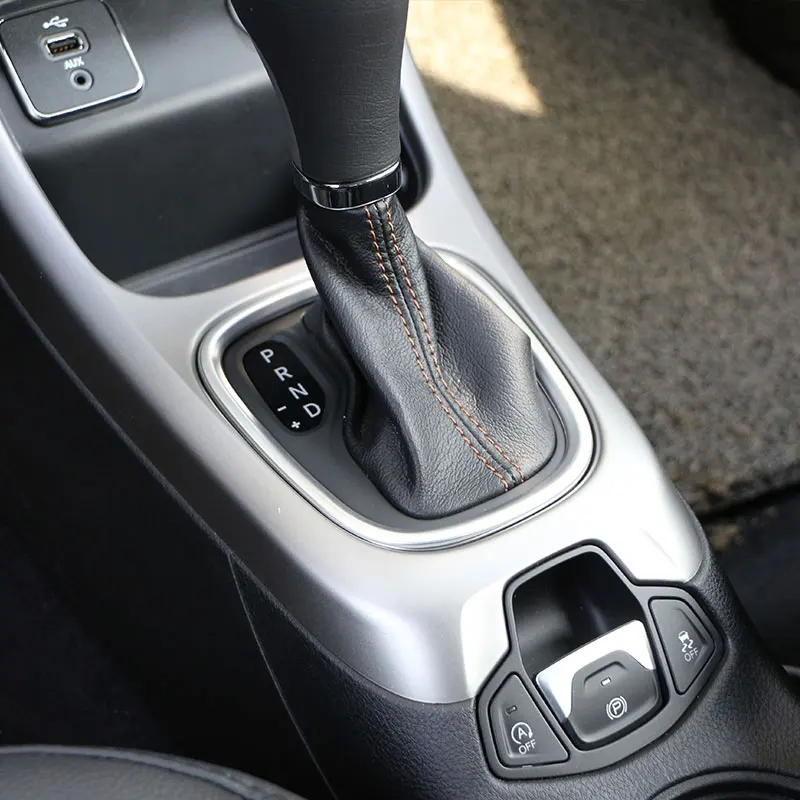 Gear Shift Panel Protective Trim Center Console Molding Cover ABS Jeep Compass