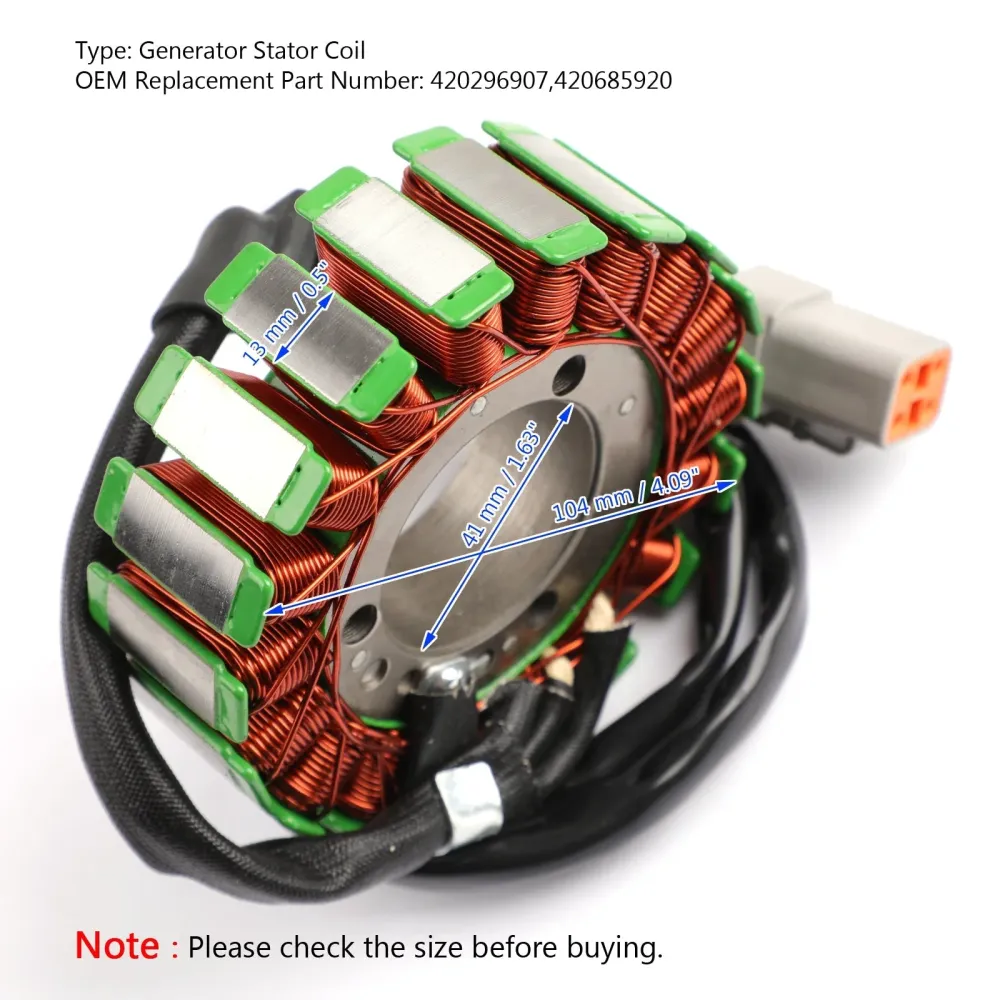Generator Stator Coil generator Fit Can-Am Outlander Renegade 450 500 570 650 800 1000 04-18