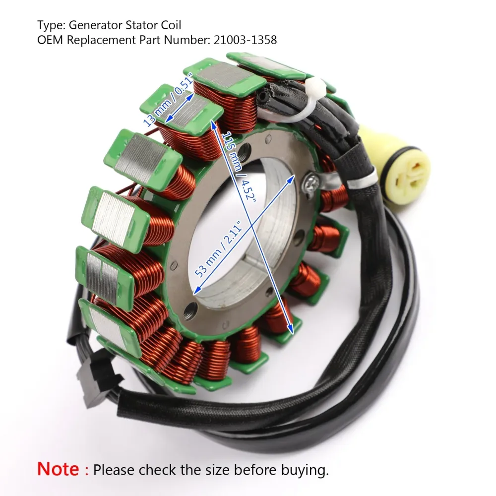Generator Stator Coil-generator Fit Kawasaki Kawasaki ZX6R Ninja ZX-6R 2000-2002