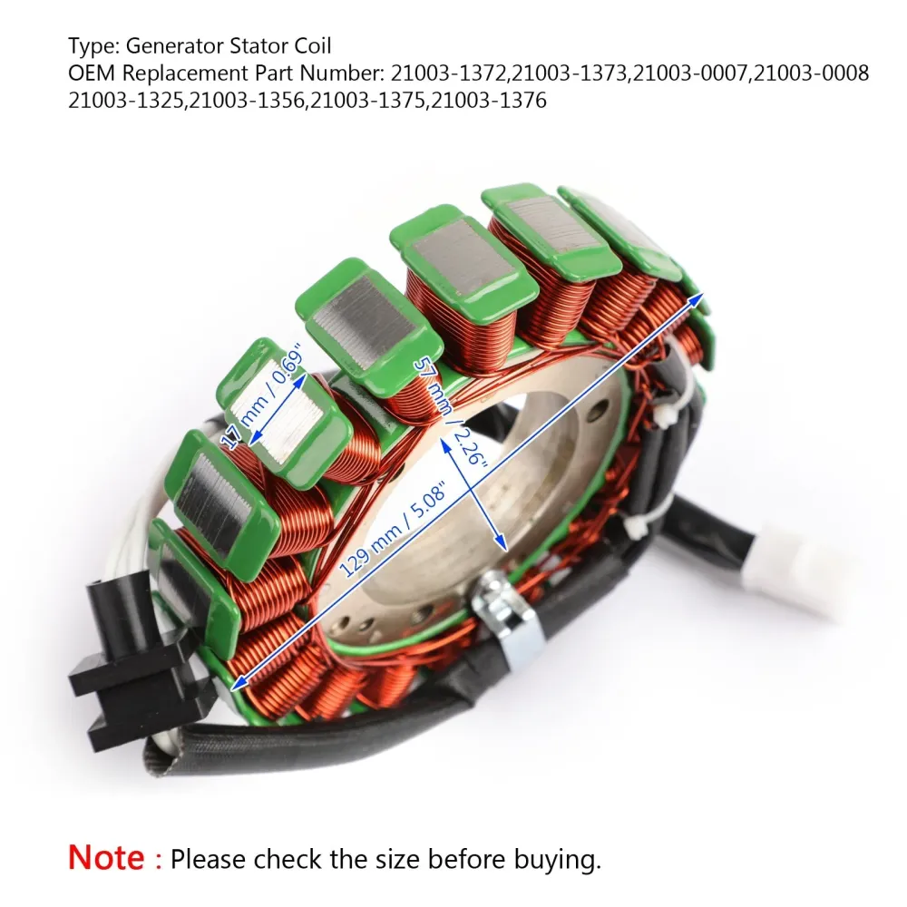 Generator Stator Coil-generator Fit Kawasaki Vulcan 1500 1600 Classic Nomad Drifter 1999-2008