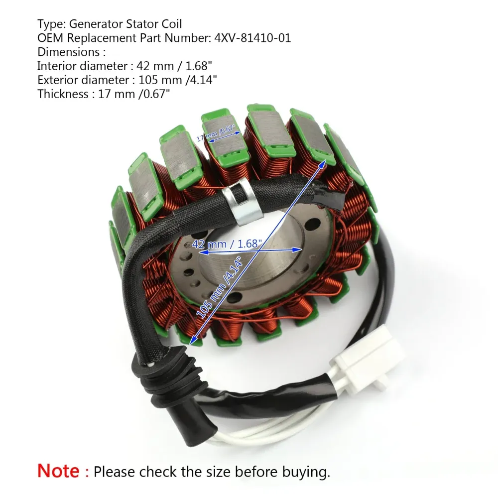 Generator Stator Coil-generator Fit Yamaha YZF-R1 R 1 R1 YZFR1 RN01 RN04 1998-2001
