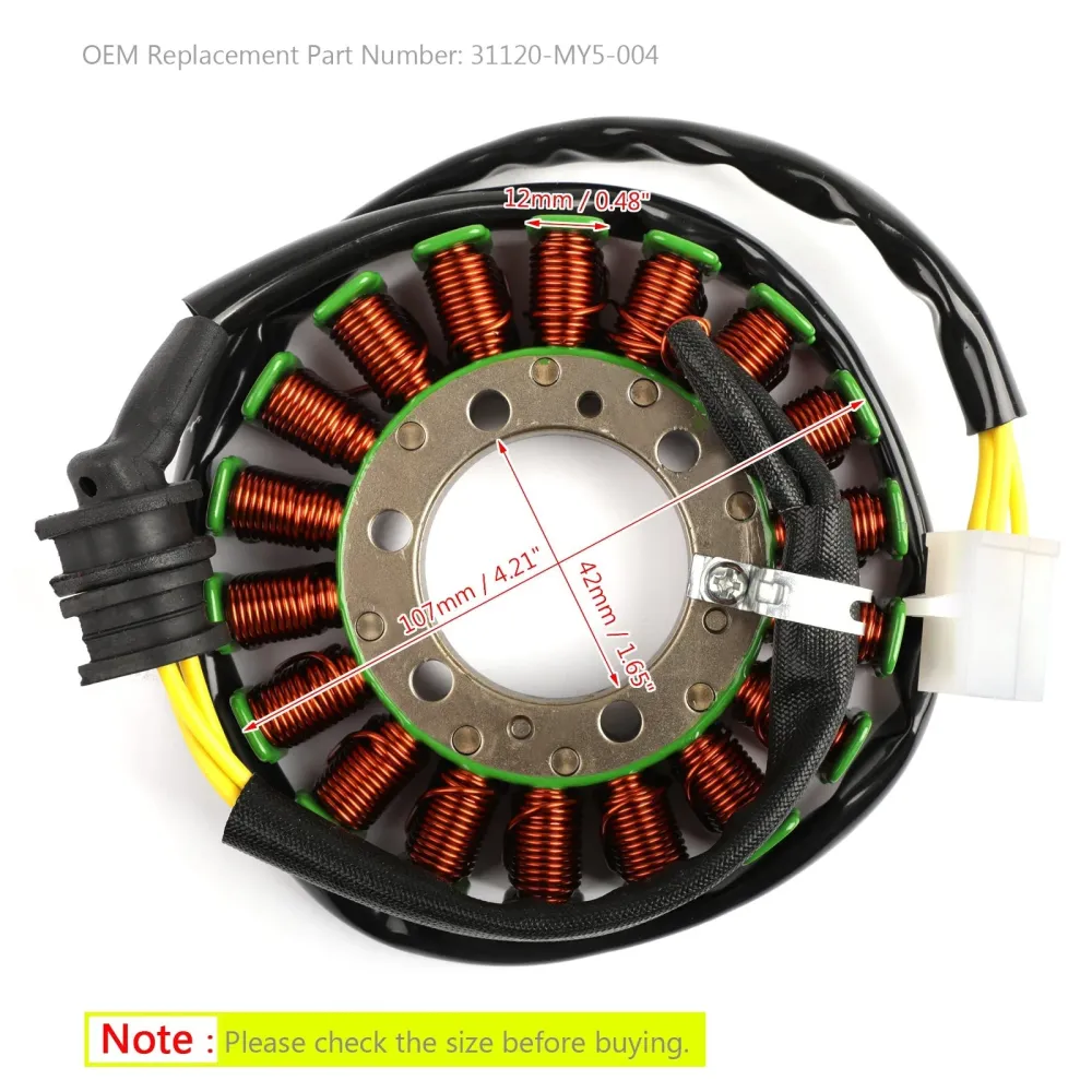 Generatorstator Honda CB500S CB500 PC32 1998-2002 CBF500 ABS 2004/2006 generisk