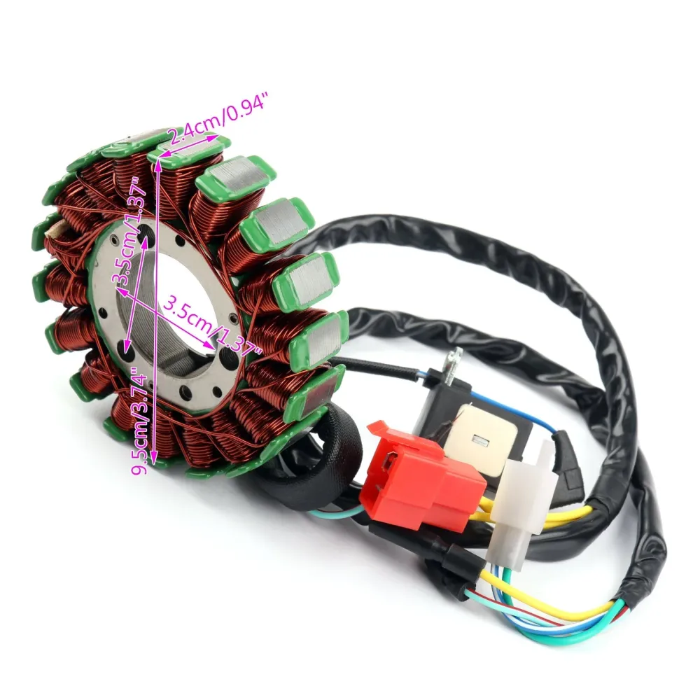Generatorstatorspole Honda NX250 AX-1 (88-93) NX250 88-90 NX2502 (1990/1993) generisk