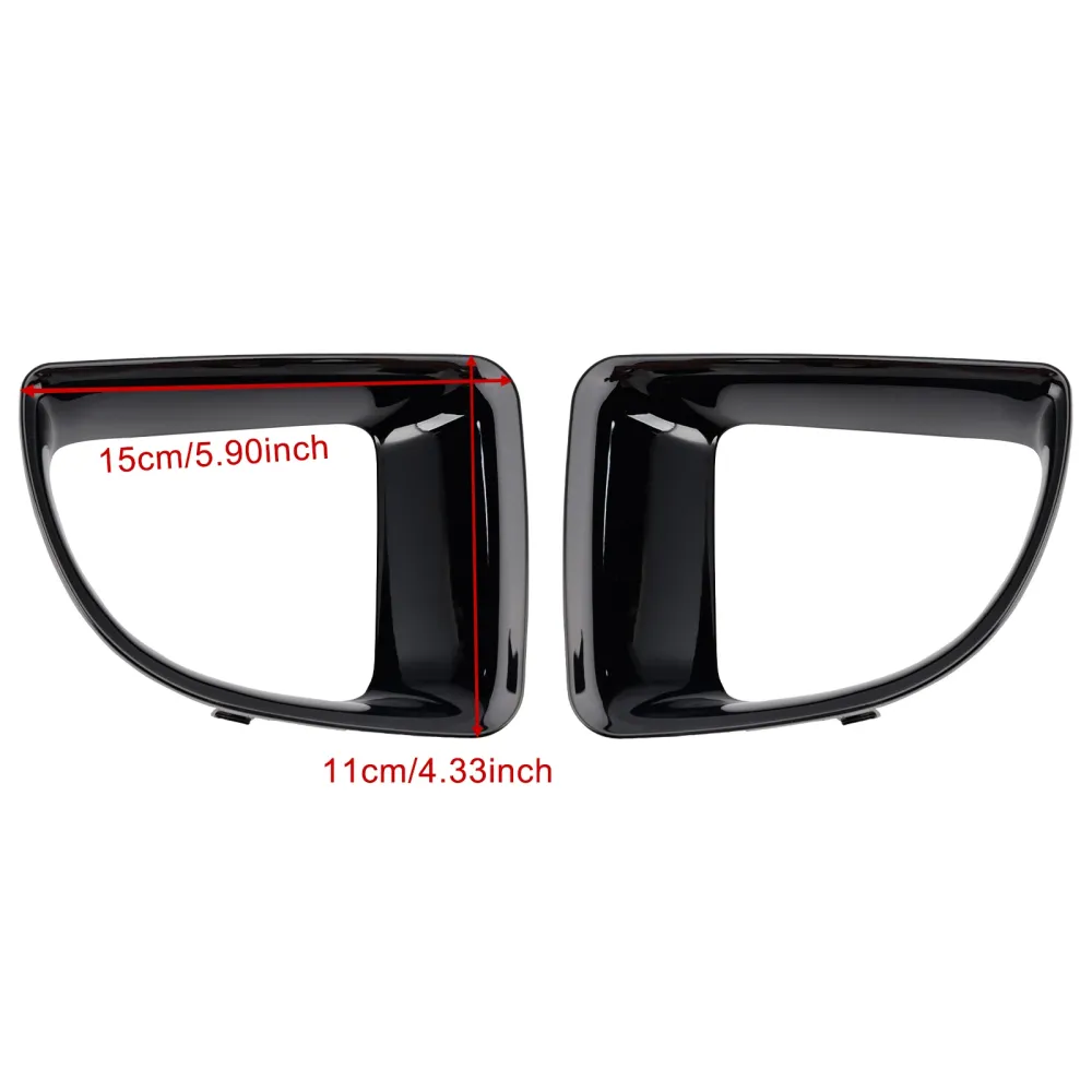 Glans svart front luftkanal ramme passform mini R55 R56 R57 R58 R59 JCW S 51117255117 51117255119