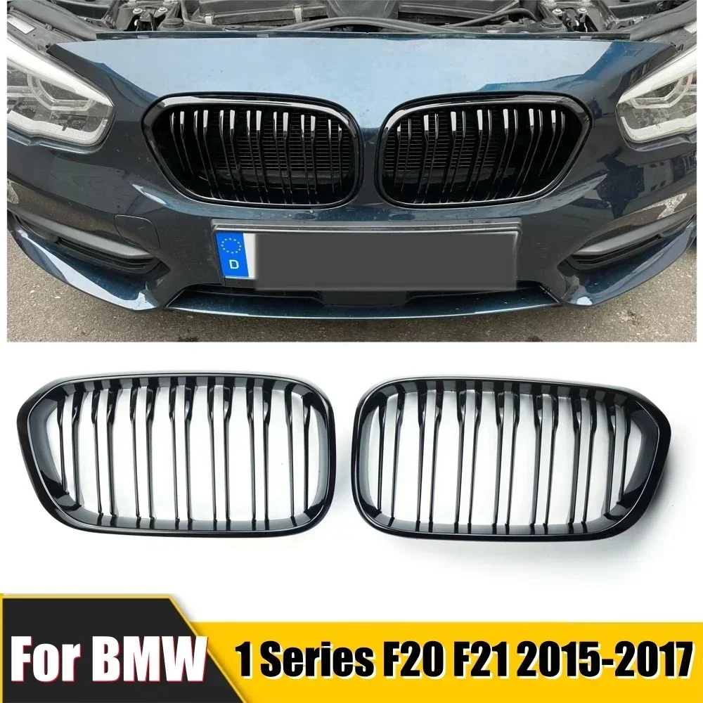 Grille BMW 1 Series F20 F21 Racing Front Kidney Glossy Black ABS Direct Fit Replacement