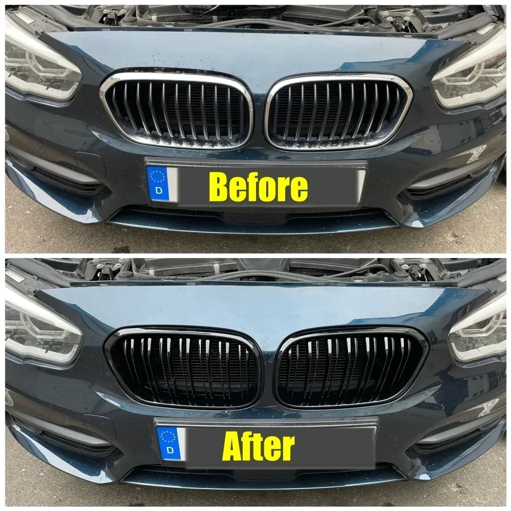 Grille BMW 1 Series F20 F21 Racing Front Kidney Glossy Black ABS Direct Fit Replacement