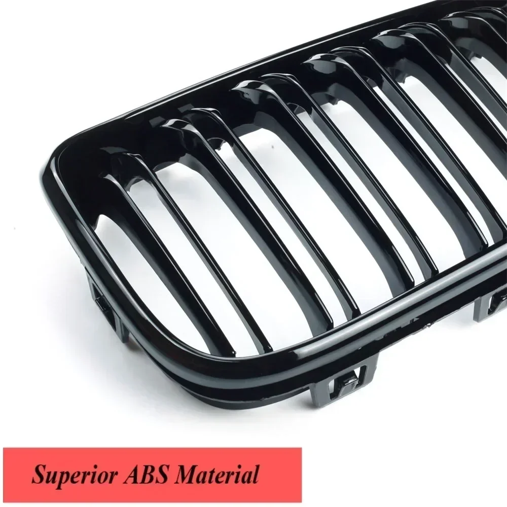 Grille BMW 1 Series F20 F21 Racing Front Kidney Glossy Black ABS Direct Fit Replacement
