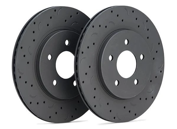 Hawk Talon 2006 Dodge Ram 1500 Extended Crew Cab Pickup Drilled and Slotted Rear Brake Rotor Set
