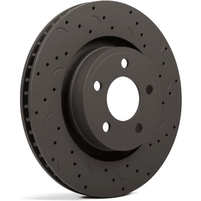 Hawk Talon 2013 Ford Mustang Base Drilled and Slotted Rear Brake Rotor Set
