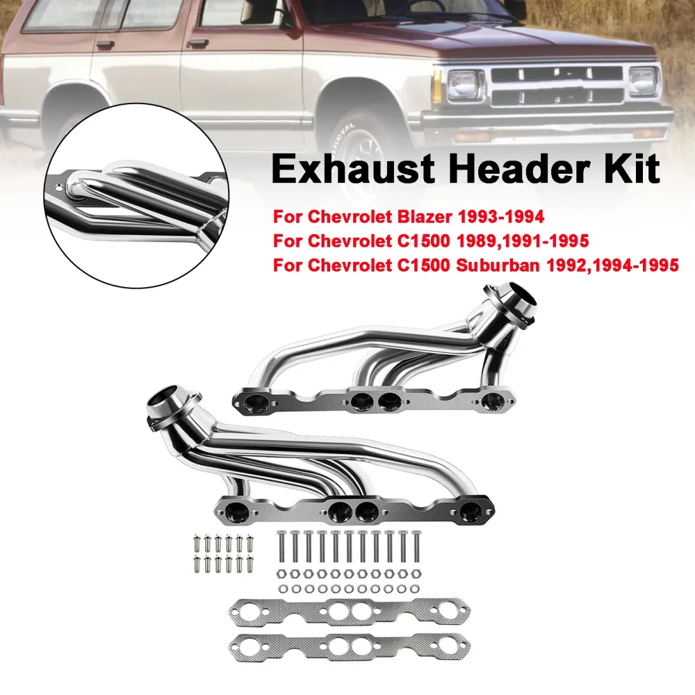 Header eksosmanifold Fit Chevy Blazer 1993-1994 Fit Chevy C1500 1991-1995