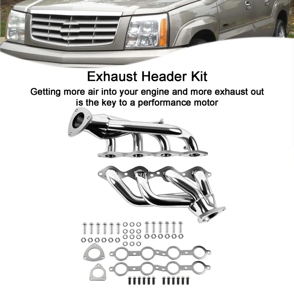 Header manifold eksos fit chevy silverado 1500hd 2001-2003 fit GMC Sierra 1500