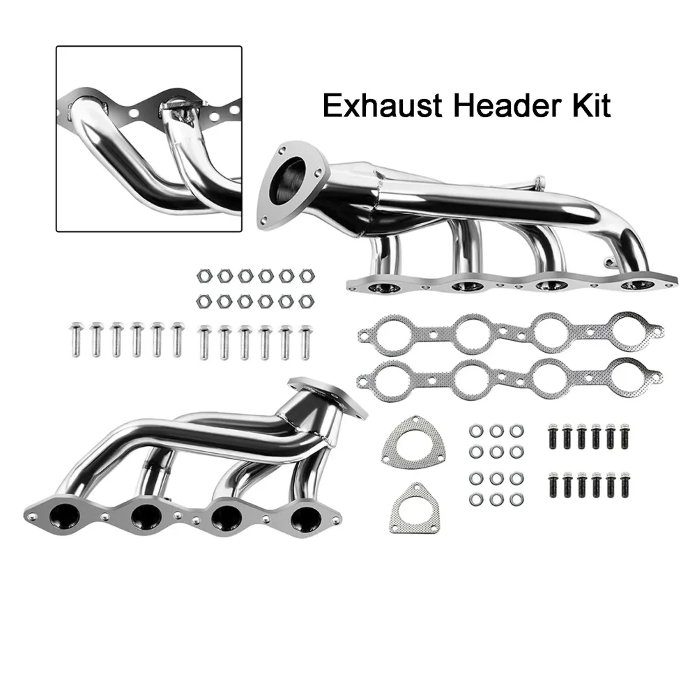 Header manifold eksos fit chevy silverado 1500hd 2001-2003 fit GMC Sierra 1500