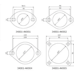 HKS Gasket 65mm Universal EX (2pcs)