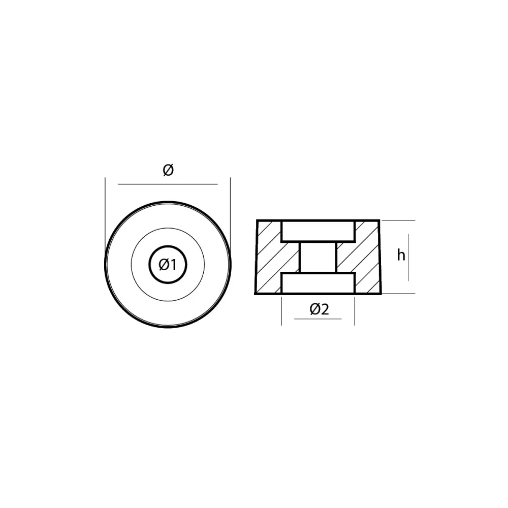 Honda Anode, vanninntak, Honda BF 75-130HP, 12155-Zv5-000