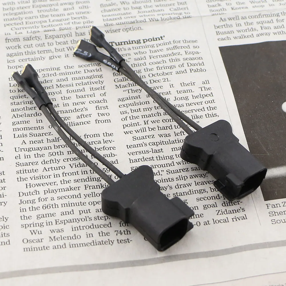 Horn Wire Socket Connector Ford Focus ABS Metal Construction 2 Pieces Durable Wiring Accessory