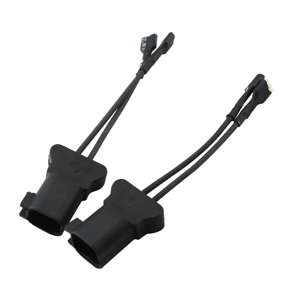 Horn Wire Socket Connector Ford Focus ABS Metal Construction 2 Pieces Durable Wiring Accessory