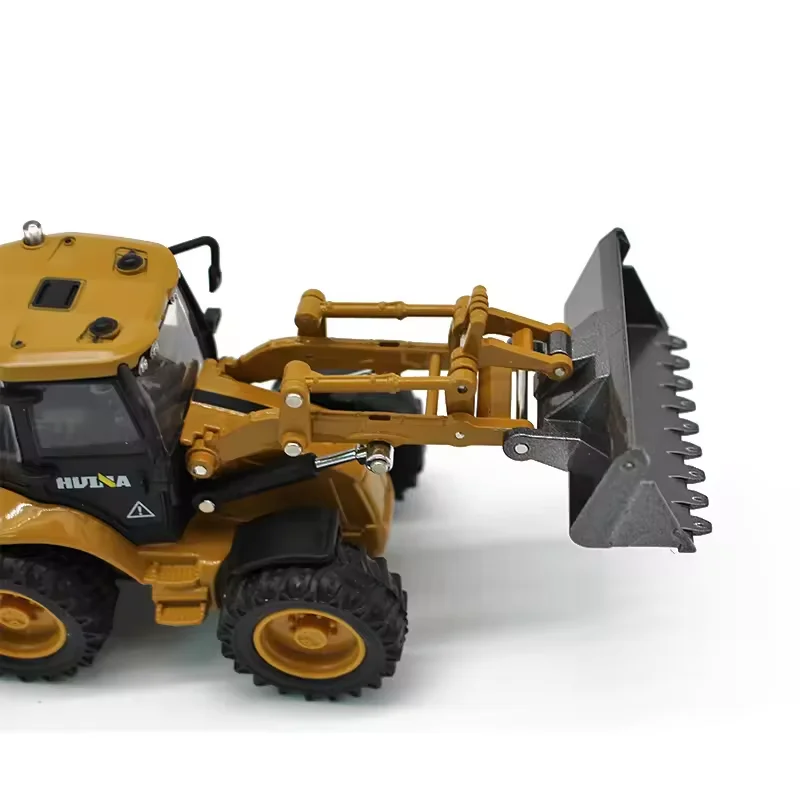 Huina 1:50 Diecast Metal Excavator Loader Truck Model, Collectible Gift