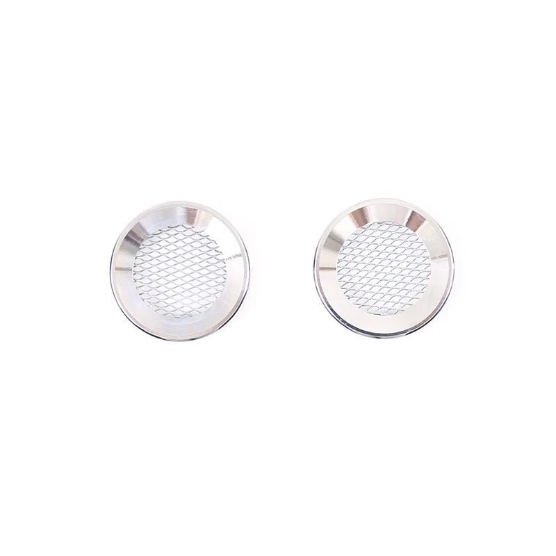Hummer H3 -Pillar Front Speaker Covers Aluminum Alloy Silver 2005-2009 Models, Stylish Metal Trim Protectors