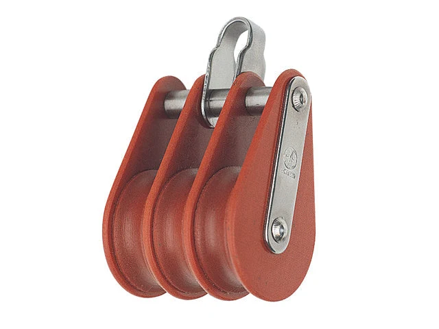 HYE, Blok Triple med rustfri beslag, 1 daN (1 stk) – Størrelse: 14mm