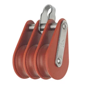 HYE, Blok Triple med rustfri beslag, 1 daN (1 stk) – Størrelse: 13mm