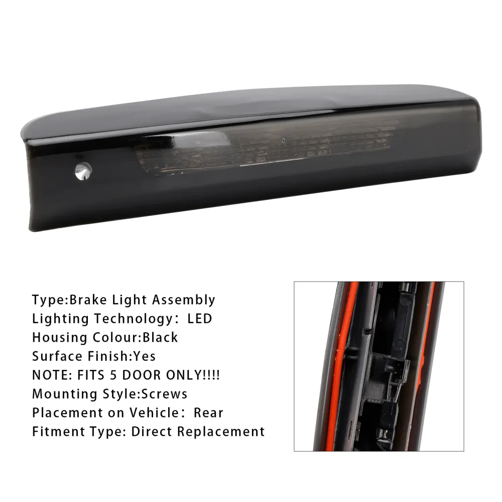 Høyt nivå Tredje bremselyslamp 13188045 Vauxhall Corsa D/E 5 Dør 07-2019