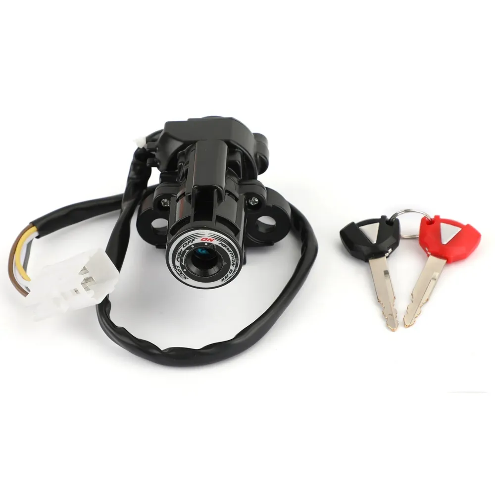 Ignition Switch m/Keys Fit Kawasaki ZX 6R 10R 14R Ninja 400R ER6N ER6F 11-19 Generisk