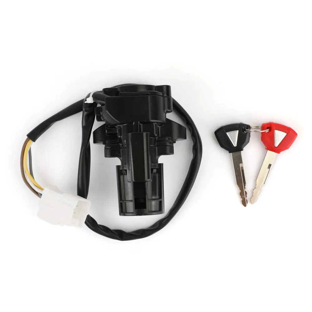 Ignition Switch m/Keys Fit Kawasaki ZX 6R 10R 14R Ninja 400R ER6N ER6F 11-19 Generisk
